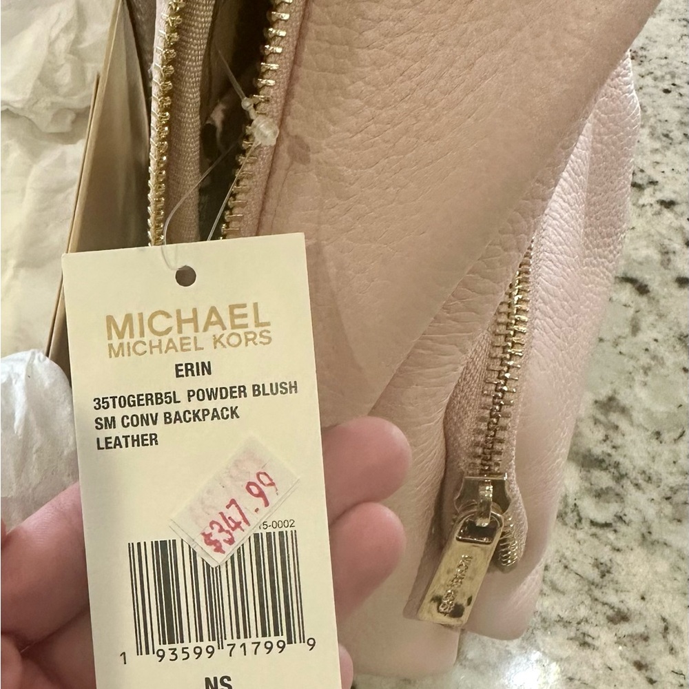 Michael Kors Pink Backpack Elegant Leather Design - Picture 5 of 6